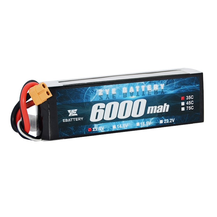 3S Lipo батареясы 6000mAh 60C 11,1v Lipo батареясы