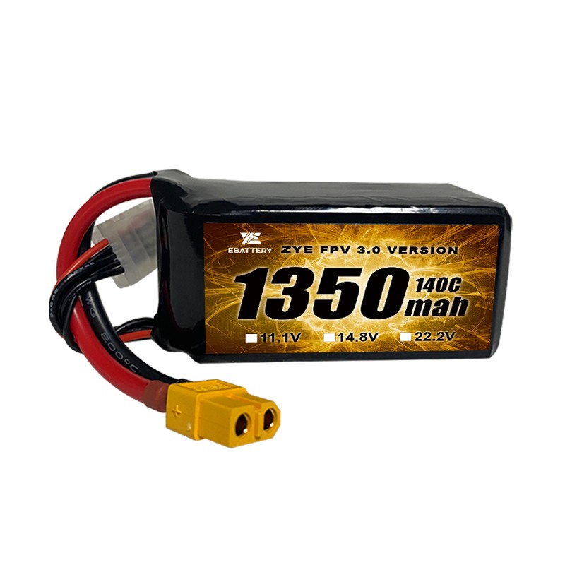 FPV Drone үшін жоғары 120C 1350mah 1550mah Lipo батареясы